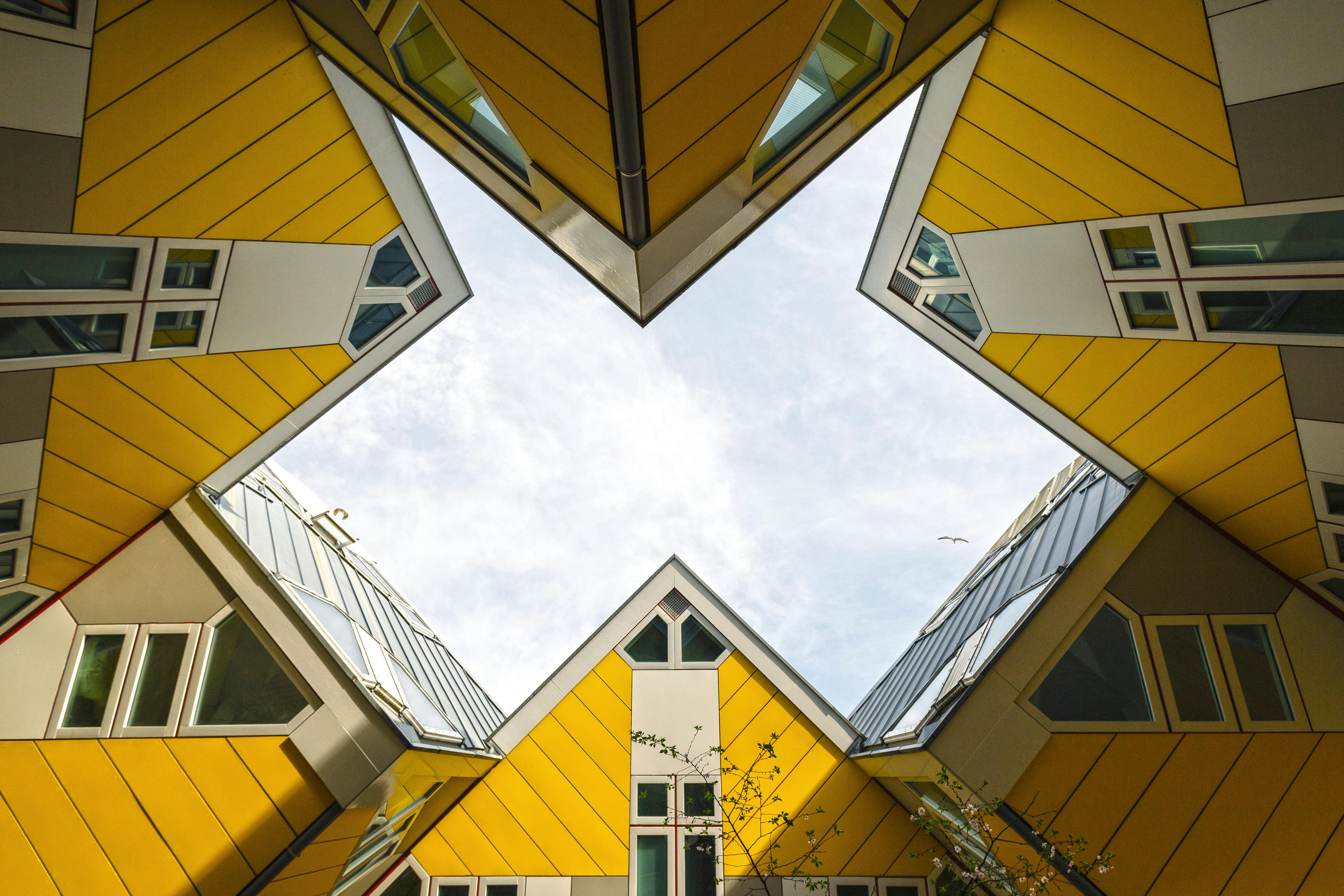 Rotterdam's iconic yellow cube houses